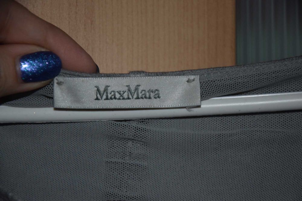 Max Mara szara sukienka łapana S/M klasyczna