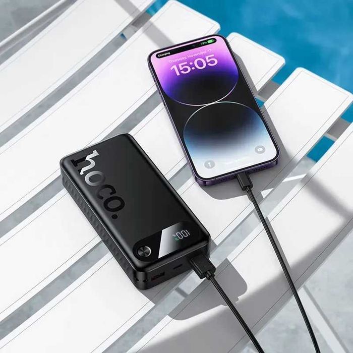 Павербанк 20000mAh Hoco J154A Power Bank Швидка зарядка 22.5W PD 20W потужний повербанк для роутера телефона смартфона акумулятор оригінал ОПТ