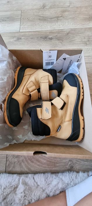 Buty jesienne, zimowe 4F za kostkę 32 skóra naturalna