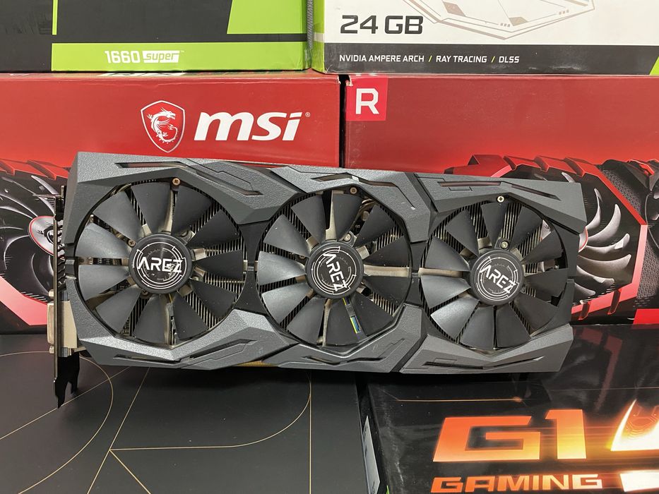 Відеокарта ASUS RX 580 Strix TOP AREZ 8gb гарний стан.