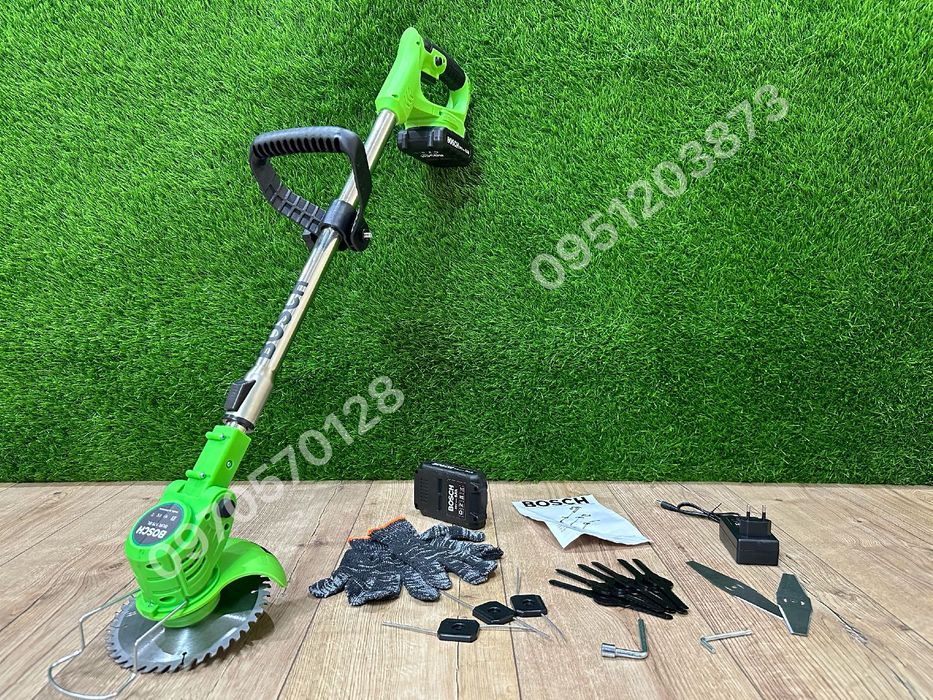 Аккумуляторный триммер BOSCH BUR179BL 36V 6Ah Штанга телескопическая