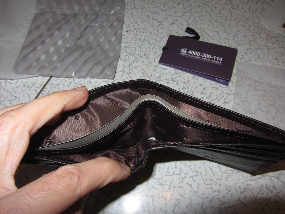 портмоне мужское VIF черный 249141 из натуральной кожи кошелёк