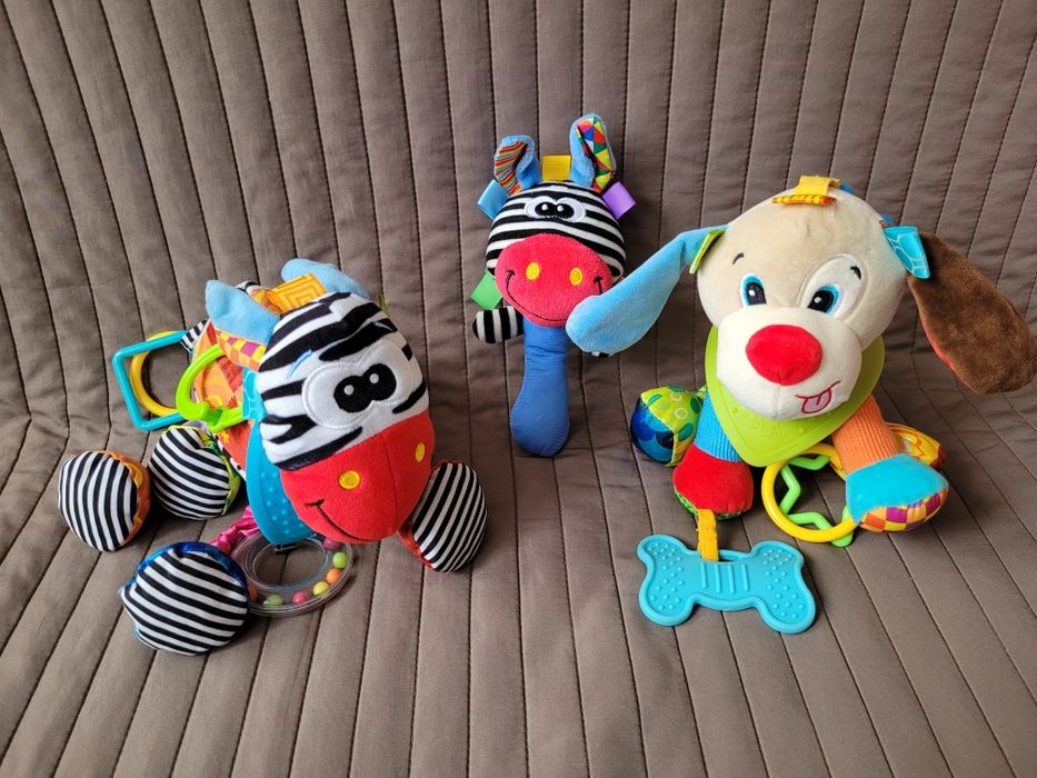 Balibazoo osiołek piesek grzechotka zabawki sensoryczne