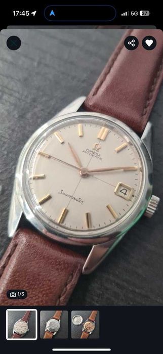 Omega Seamaster Automático calibre.562 mostrador champagne