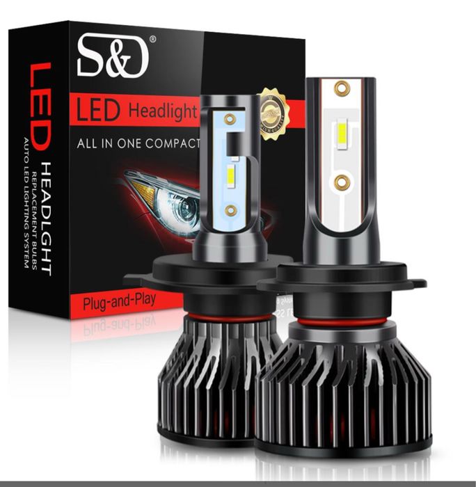 2Pcs H4 LED лампа Автомобільна фара