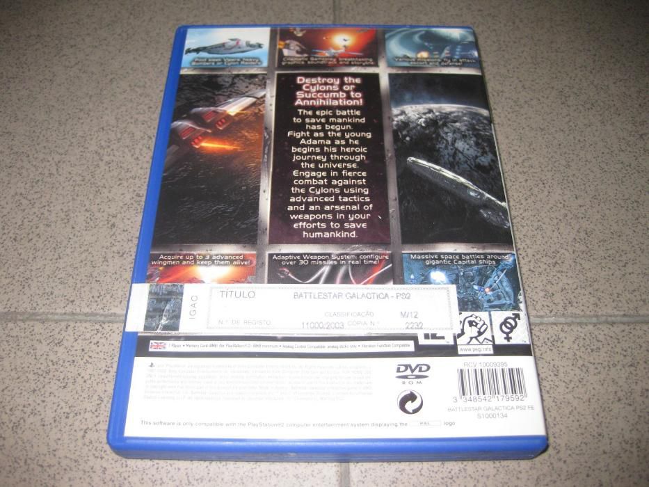 Jogo "Battlestar Galactica" para Playstation 2/Raro