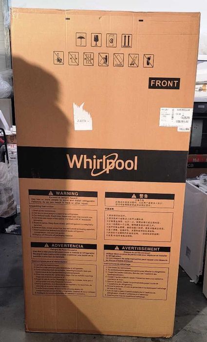 Lodówka WHIRLPOOL WQ9 U2L Side by Side 187.4cm Srebrna