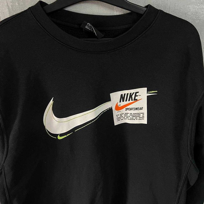 ‼️Знижка на -50%‼️(M) Nike свитшот черная кофта биг лого