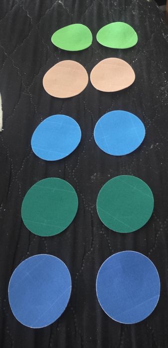 10 × Plastry do Libre 2,3 .Kolorowe o sr.65 mm.