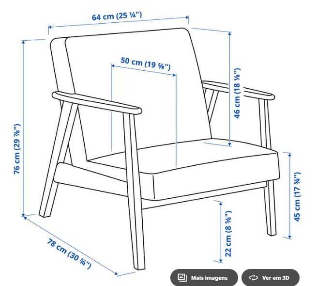 Poltrona Ekenaset IKEA - Como nova