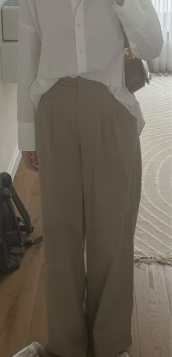 Бежеві брюки H&M