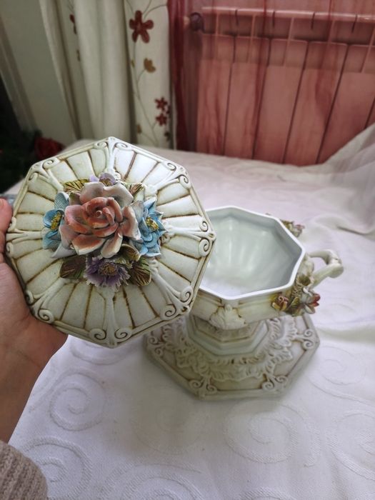 Decorative Terrine with Floral Lid, 19th Century