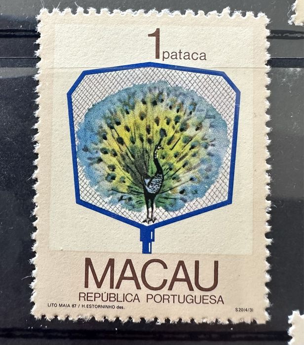 Selos Leques da Regiao 1987 - Macau