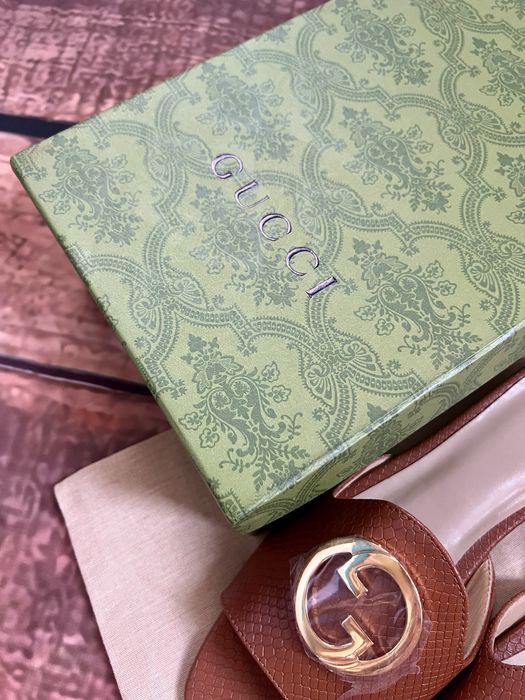 Klapki Gucci 40 skora naturalna nowe unikat