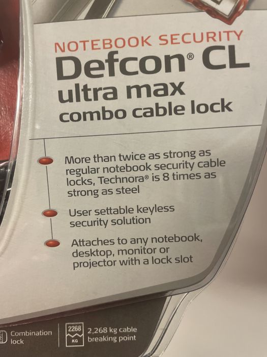 Targus Defcon CL Lock (Kensington Type)64584568850306121