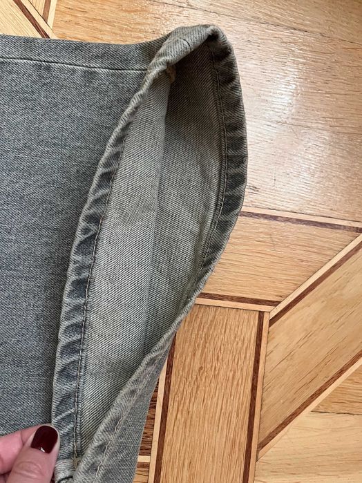 Жіночі карго джинси zara 34 розмір xs-s з кишенями широкі сірі