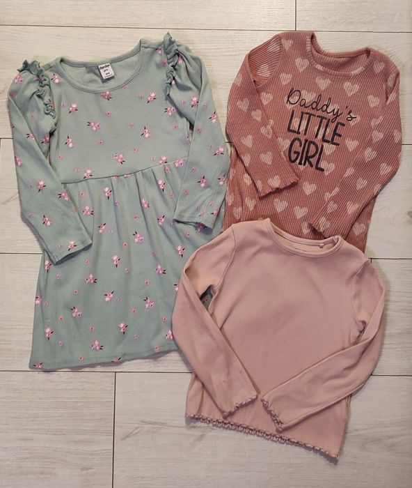 Фірмові реглани рубчик сукня з довгим рукавом Next George для дівчинки