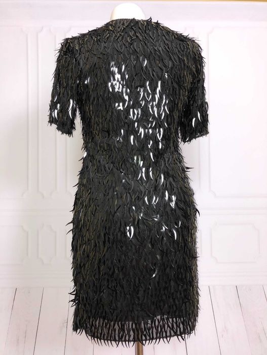 Sukienka sylwestrowa NOWA mała czarna M cekiny