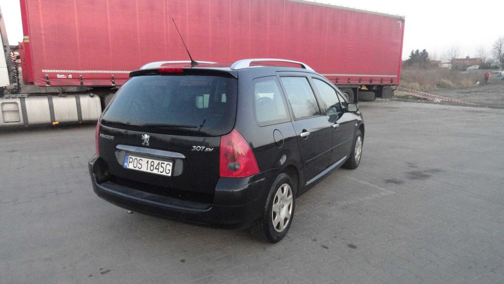 Drzwi prawe przednie przód Peugeot 307 SW kombi przed lift czarne EXLD
