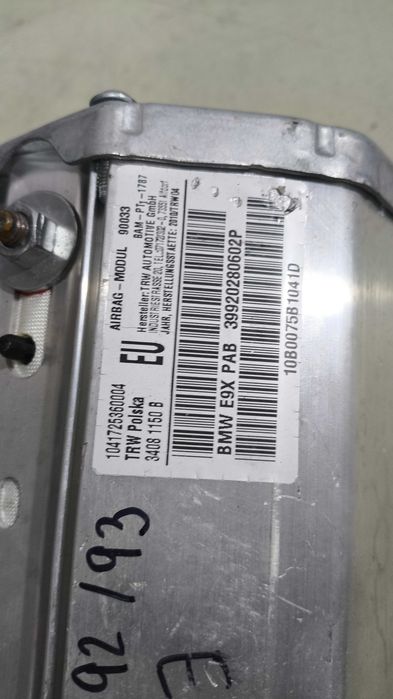 Airbag Tablier BMW Serie 3 (E90/E91/E92/E93)  3992.0280.602P