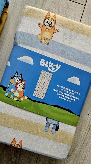 Bluey pościel i przescieradło