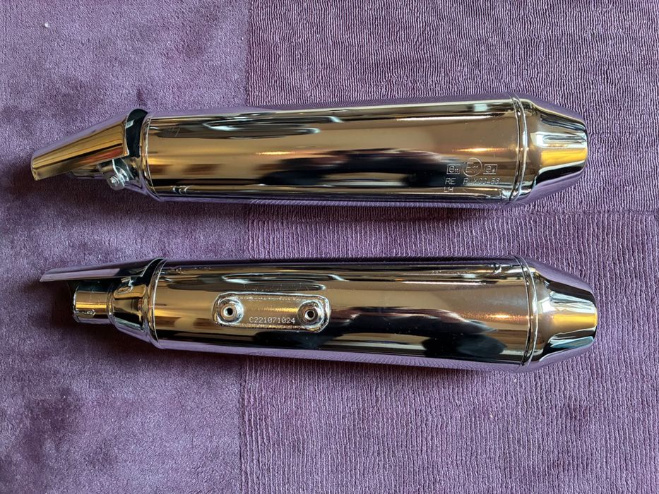 Oryginalne tłumiki Royal Enfield Continental GT 650 komplet OEM