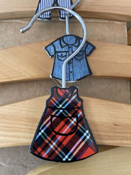 7 cabides madeira bébé ou criança