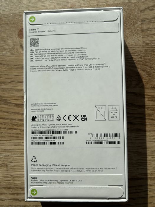 iPhone 17 256GB NOVO – Caixa Selada / Nunca Usado