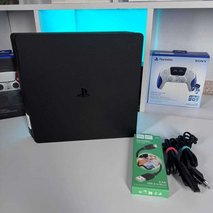 Консоль Sony PS 4 Slim 500GB Black Без Геймпада Б/У Приставка Слім