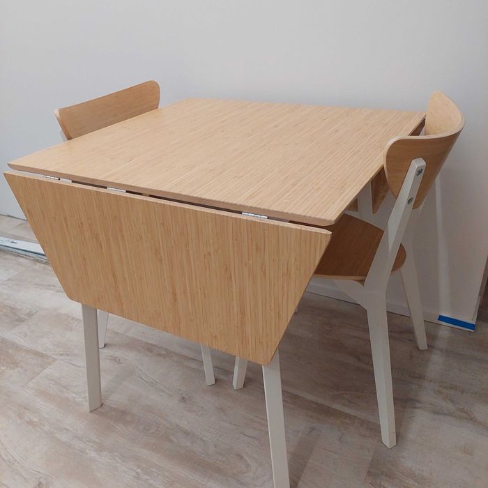 Stół rozkładany + 4 krzesła Ikea