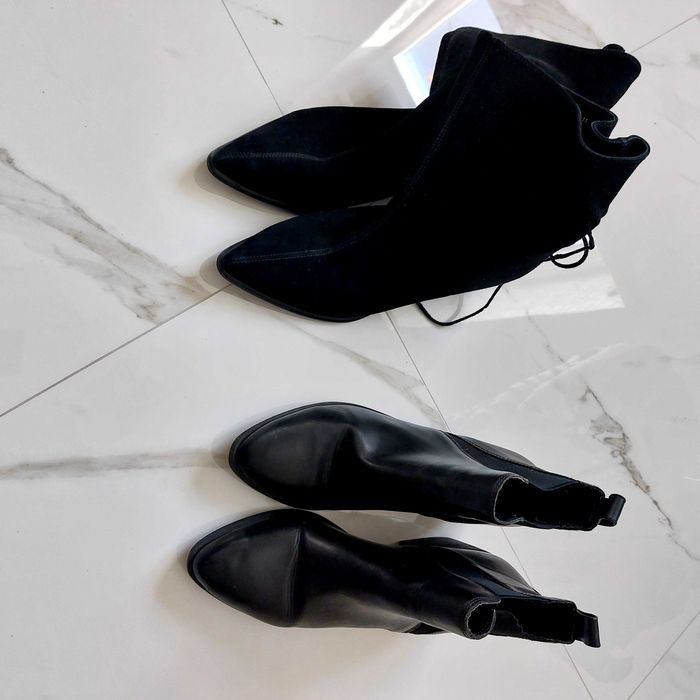 Високі сапоги замш