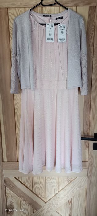 Sukienka i bolerko, komplet Orsay, r.40 Nowe! Komunia, chrzciny