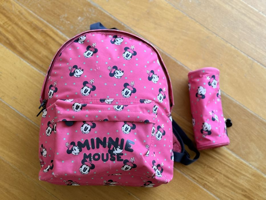 Mochila e estojo Minnie