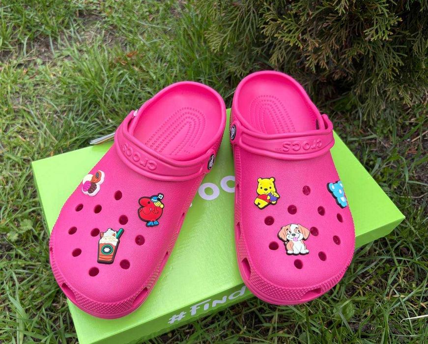 Крокси малинові Crocs жіночі оригінальні 36, 37, 38, 39 розмір