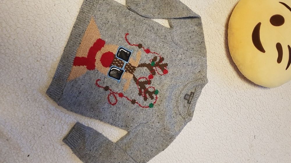 Sweterek świąteczny Renifer 116 cm