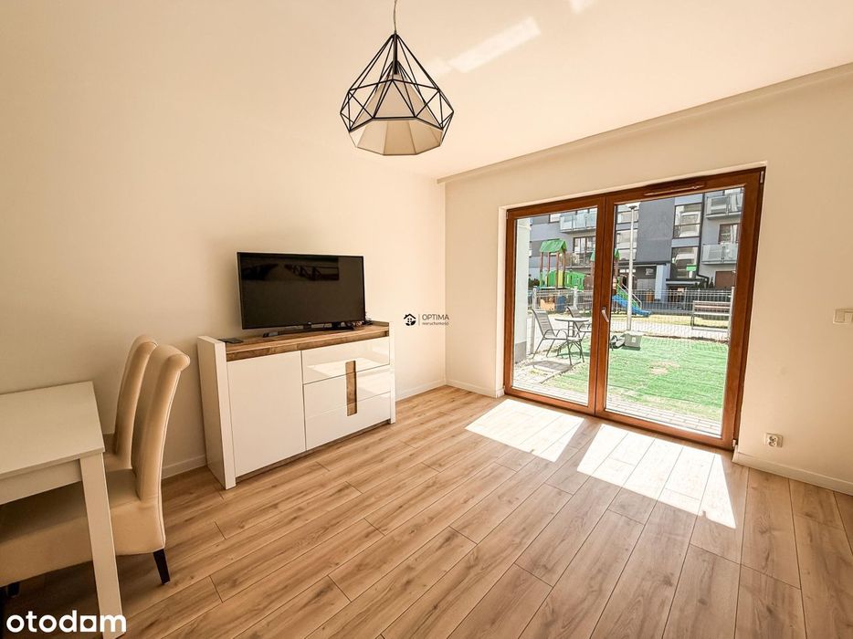2 pokoje, 41,02m2, miejsce parkingowe, ogródek