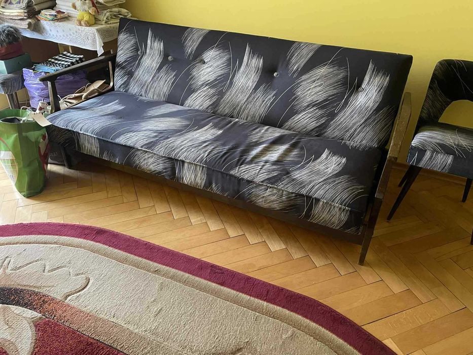 Kanapa z funkcją spania + dwa fotele