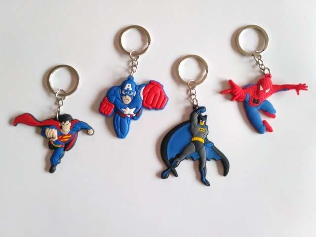 Porta-chaves super-heróis batman superman capitão américa spiderman