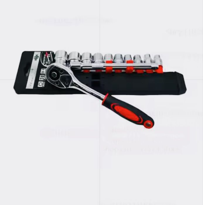 Набір головок із 12-шт з шестигранним гайковим ключем із тріскачкою1/4