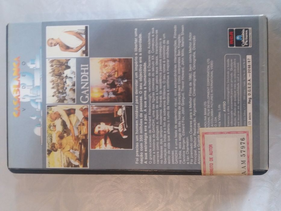 Coleção Filmes VHS - Filadélfia / Silverado / Balística / Gandhi