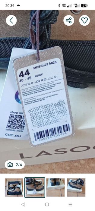 Buty trekkingowe męskie 44/45 Nowe z metką.