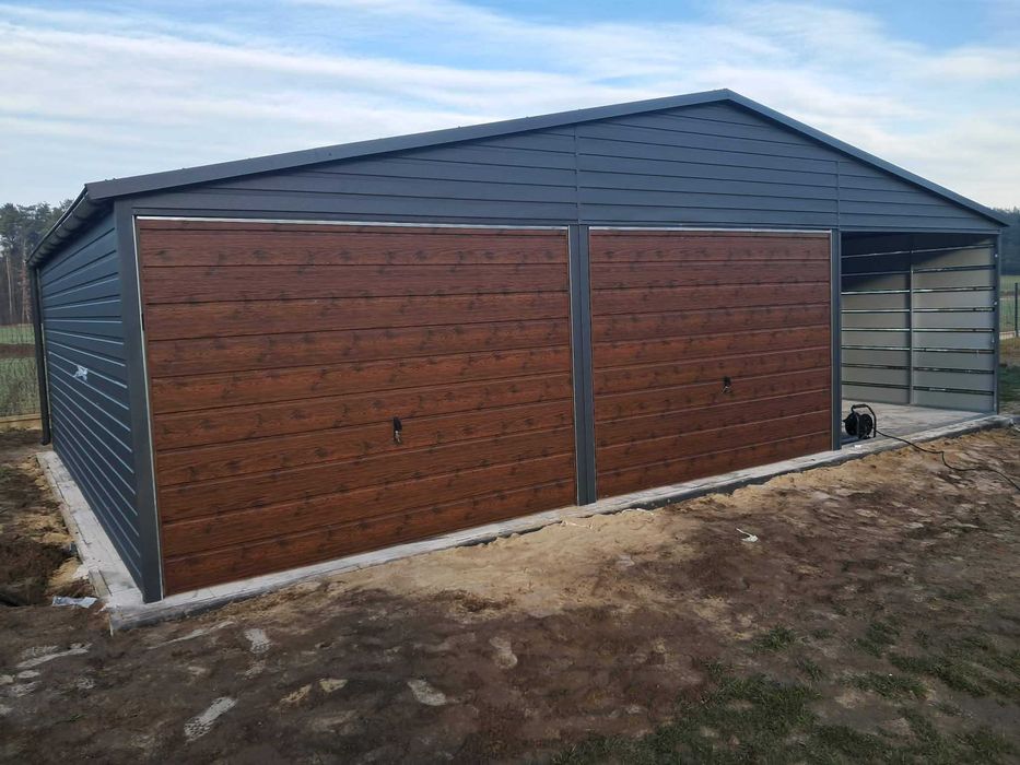 Garaż blaszany 9x6. WZMOCNIONY PROFILAMI. PRODUCENT. Cała Polska