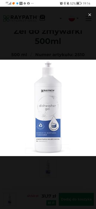 Ekologiczny Płyn do zmywarki