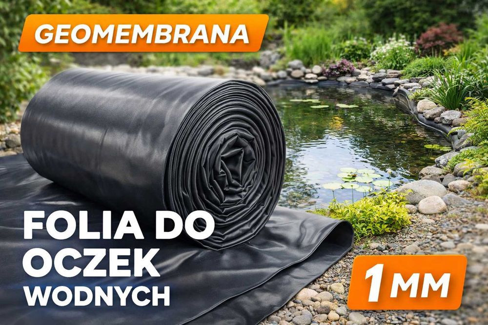Folia do oczek wodnych  oczka wodne /Geomembrana gr 1.1mm Czarna