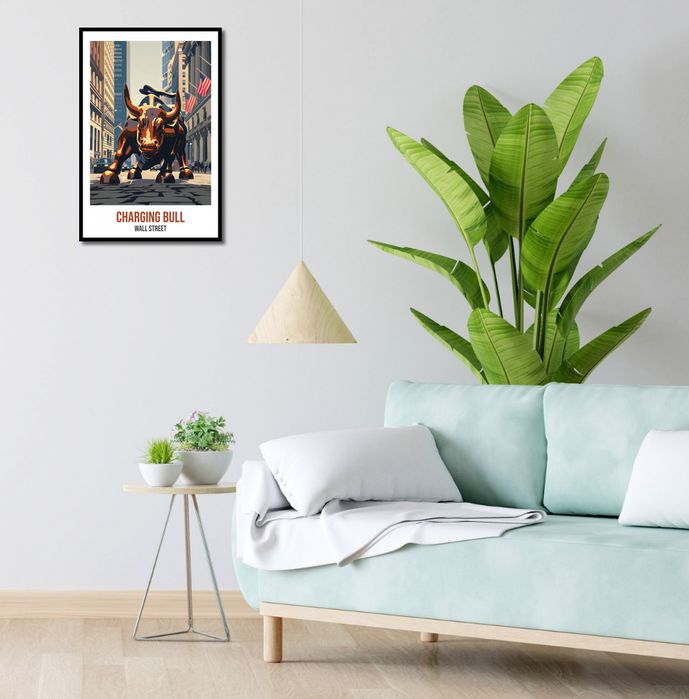 Plakat 40x60cm Charging Bull