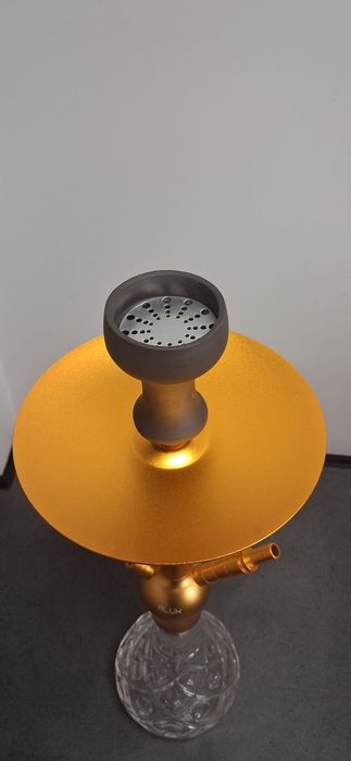 Fajka wodna Shisha 60 cm – złota, pełny zestaw