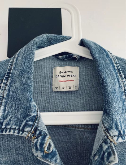 Kurtka katana jeansowa Stradivarius basic