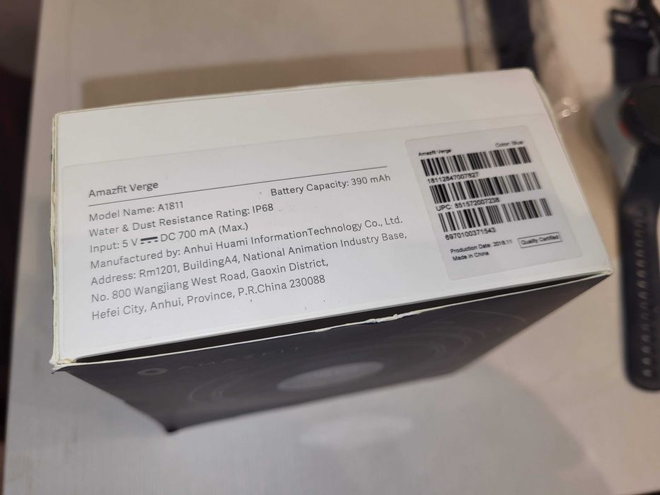 Smartwatch zegarek AMAZFIT Verge niebieski A1811 IP68 gps sprawny
