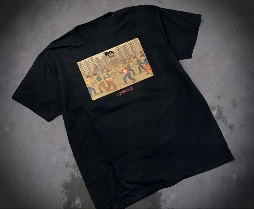 Мужские футболки Lonsdale London Fight spider logo  унисекс лонсдейл