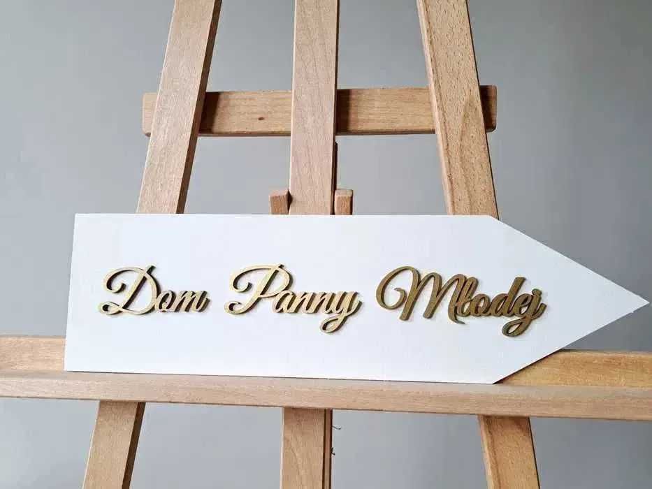 drogowskaz ślubny wesele ślub dekoracje domu sali